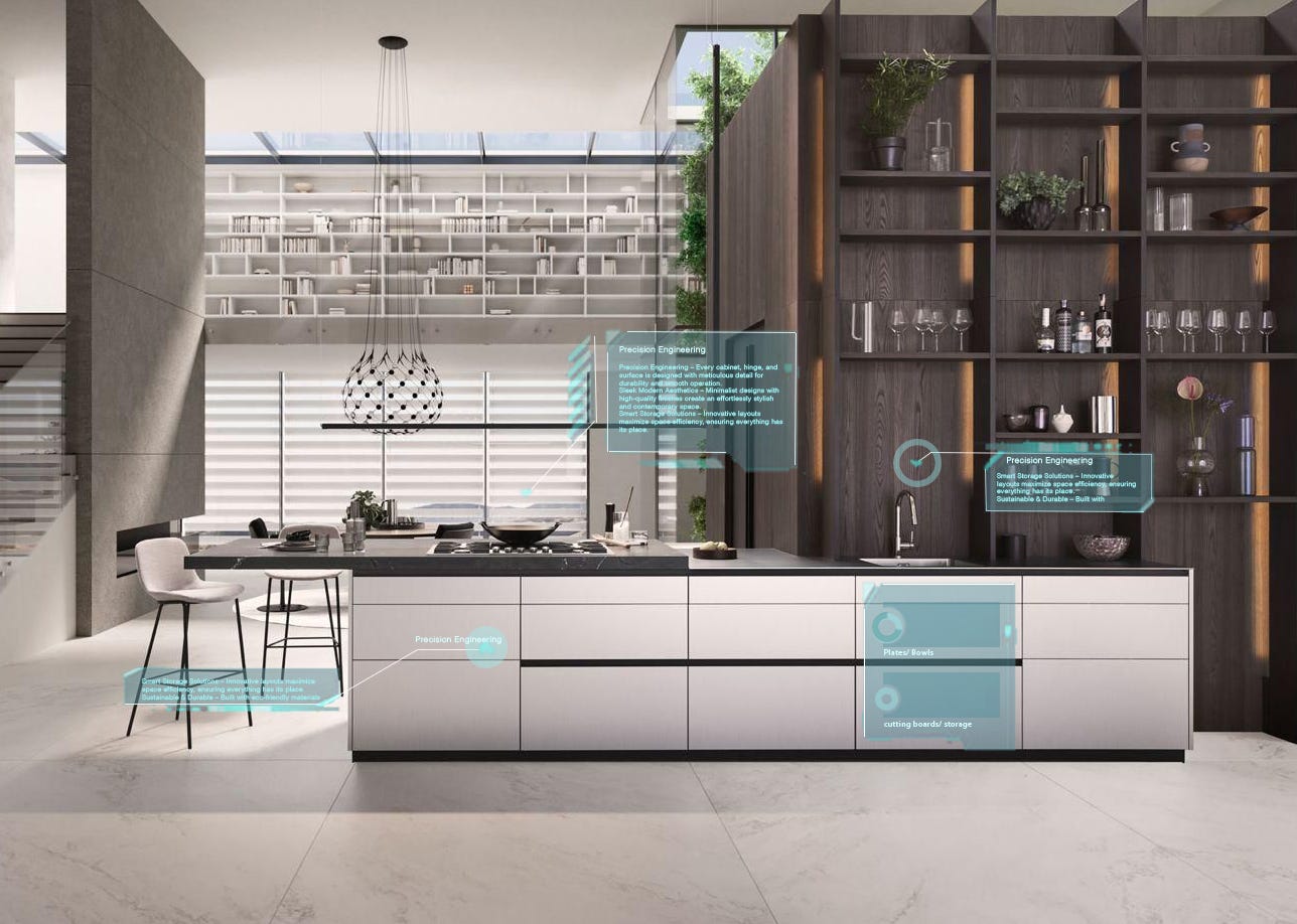 Smart technology seamlessly integrated into TerraLux kitchens